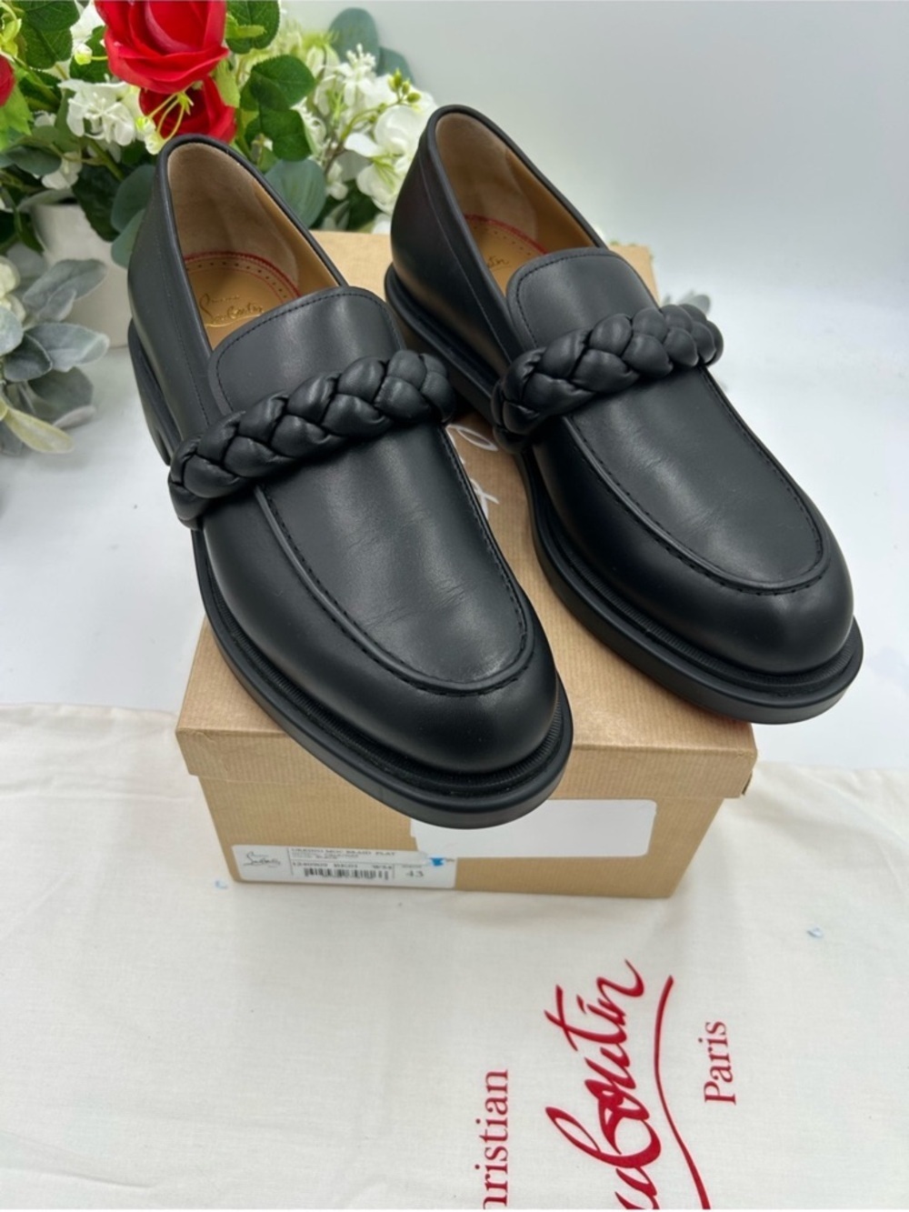 Men’s Christian Louboutin URBINO leather loafer size 43 made in Italy